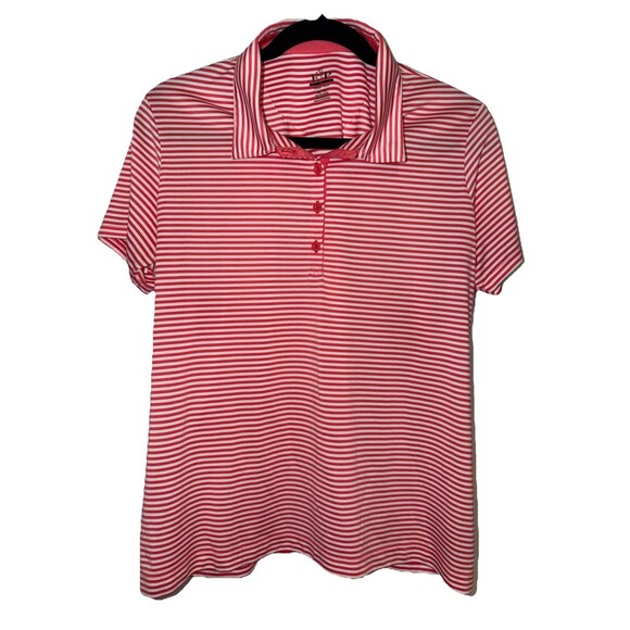 EP Pro Tops - EP Pro Tour Tech Polyester Polo Golf Shirt Women Size XL Striped Performance